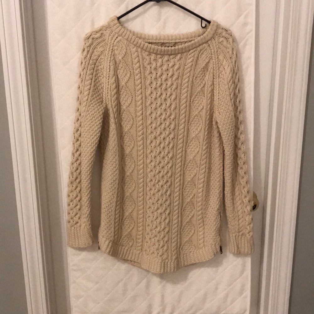 LL Bean Signature Fisherman tunic sweater